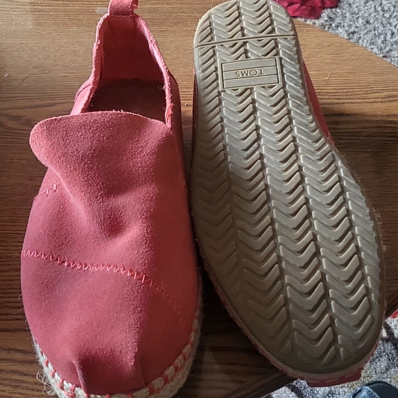 Toms Shoes - Toms Red Slip-On Shoes